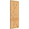 Ekena Millwork Framed Board-n-Batten Shutters w/Z-Bar, Rough Sawn Western Red Cedar, 26 7/8W x 62H, PR RBF06Z26X062RWR - alternate 2